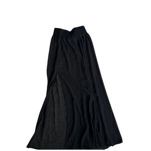 Elegant Black SHEER Maxi Skirt